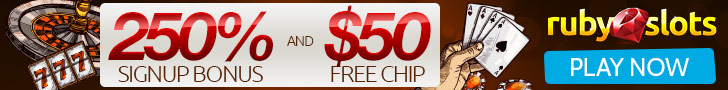RubySlots | No Rules + Free Chip | 250% Bonus | 50 Free Chip