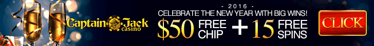 Captain Jack| Christmas| $50 Free Chip |15 Free Spins Captain Jack| Christmas| $50 Free Chip |15 Free Spins