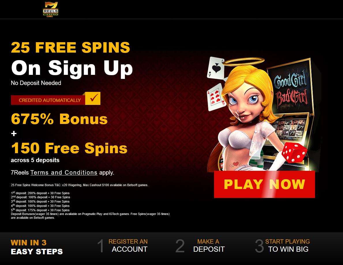 25 FREE SPINS On Sign Up No Deposit Needed 675% Bonus + 150 Free Spins across 5 deposits 25 FREE SPINS On Sign Up No Deposit Needed 675% Bonus + 150 Free Spins across 5 deposits