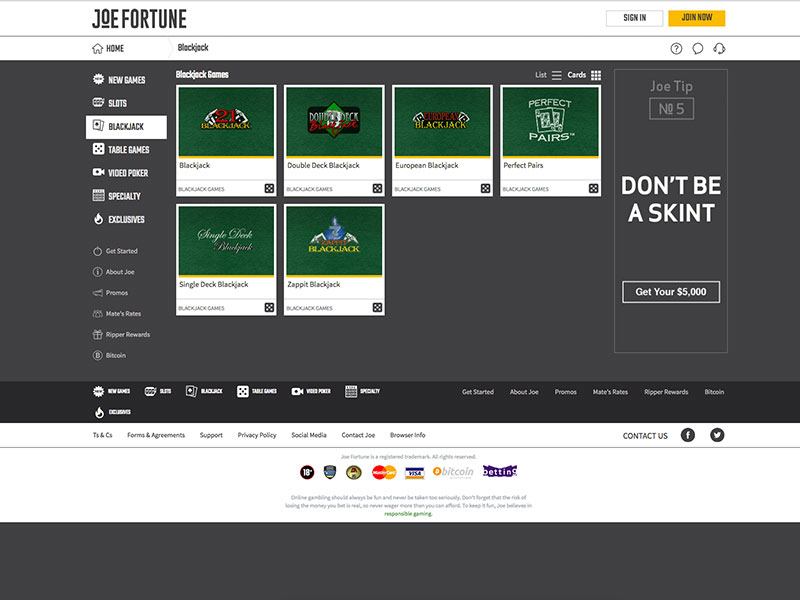 Joe Fortune Casino