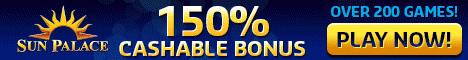 Sun Palace Casino - 400% Bonus!