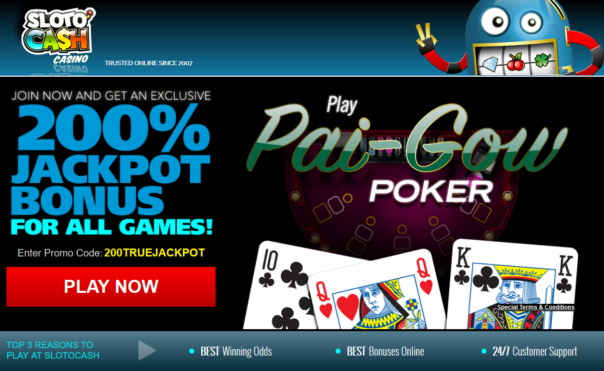 pai-gow-bonus - Sloto Cash
                                        Casino