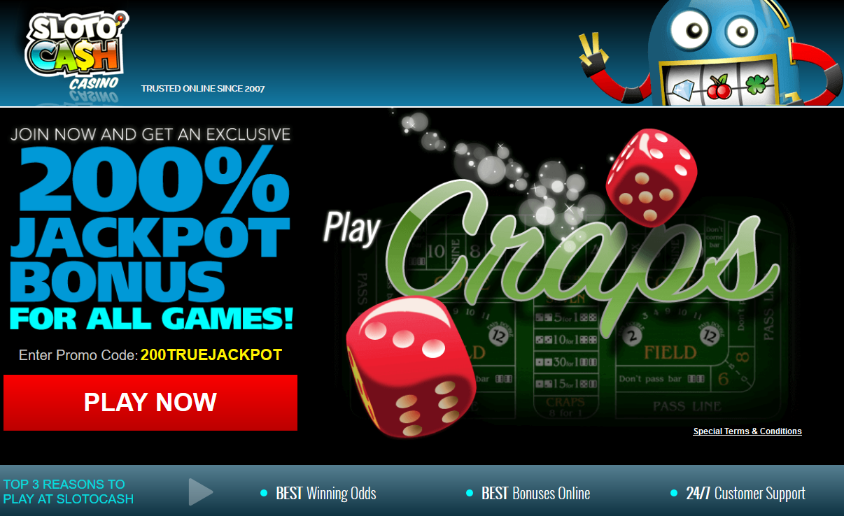 Play-craps - Sloto Cash Casino