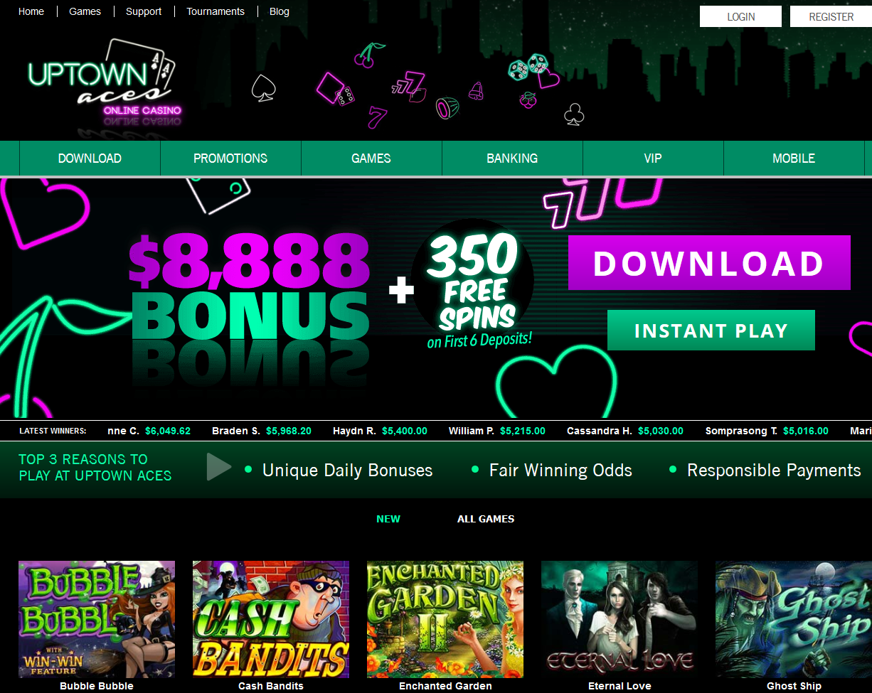 Home - Latest Online Casino Games and Slots at Uptown Aces