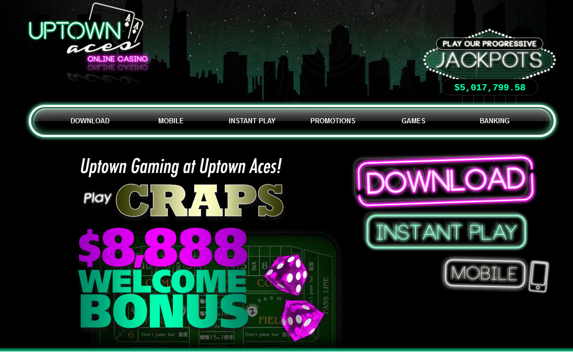 Play Craps - Latest Online Casino Games and Slots at Uptown Aces