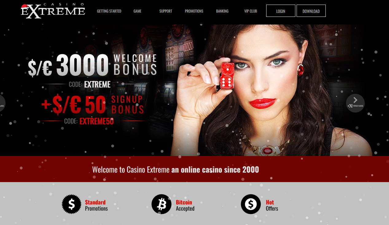 Casino Extreme $50 Sign up Bonus