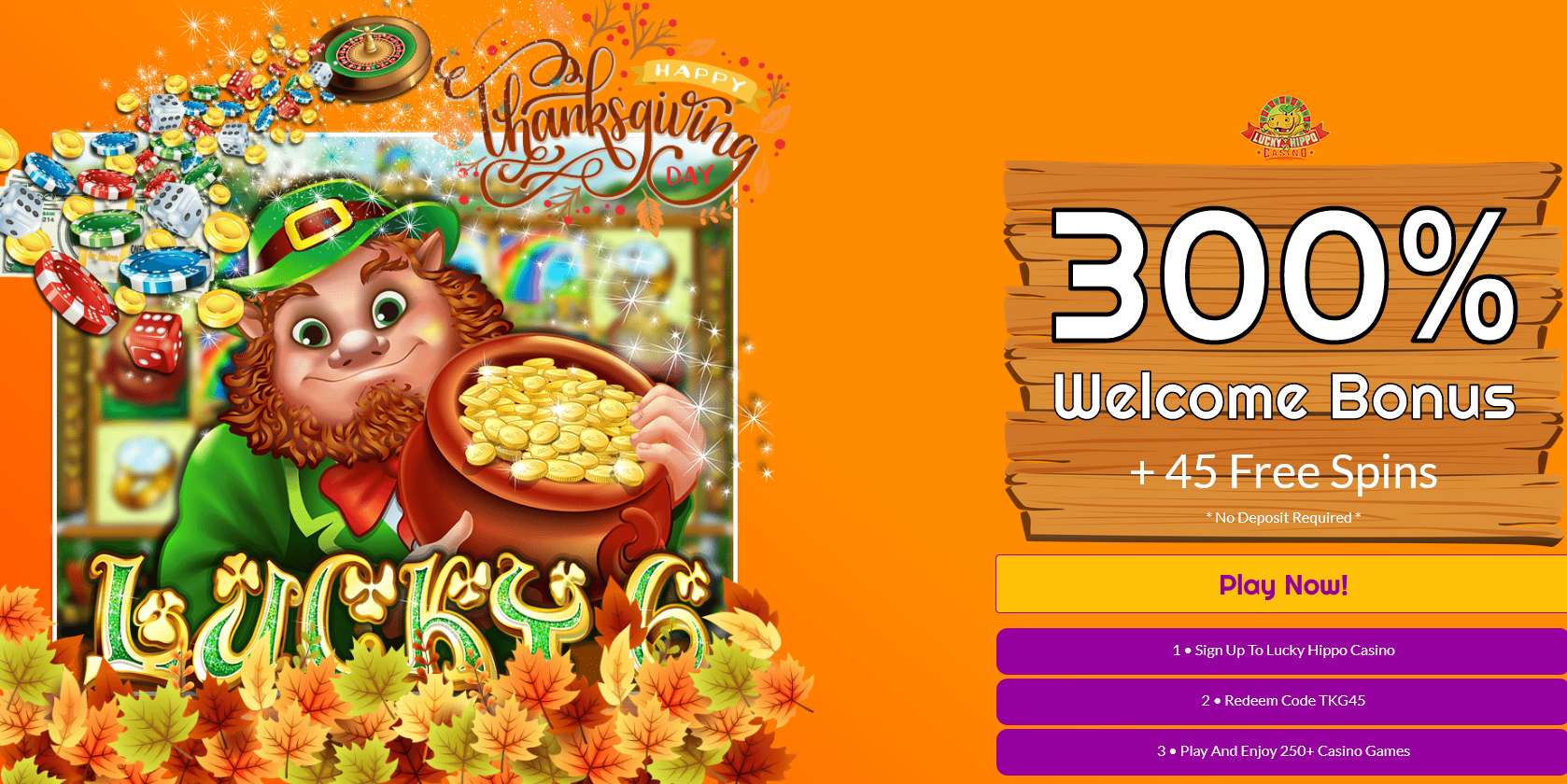 300% Welcome Bonus + 45 Free Spins * No Deposit Required * 300% Welcome Bonus + 45 Free Spins * No Deposit Required *