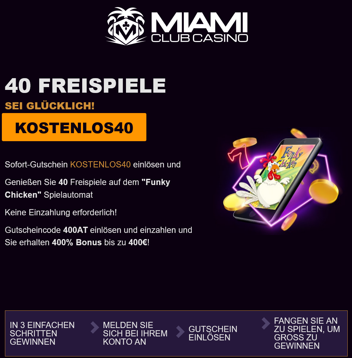 Miami Club 40 Free Spins