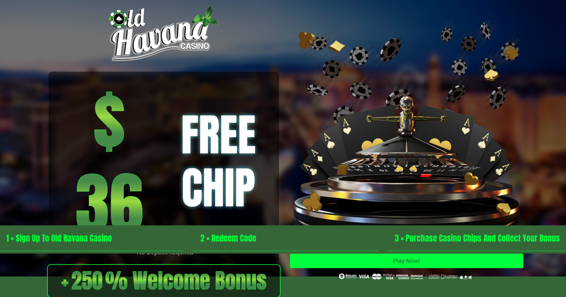 250% WELCOME BONUS +
                                              $44 FREE CHIP