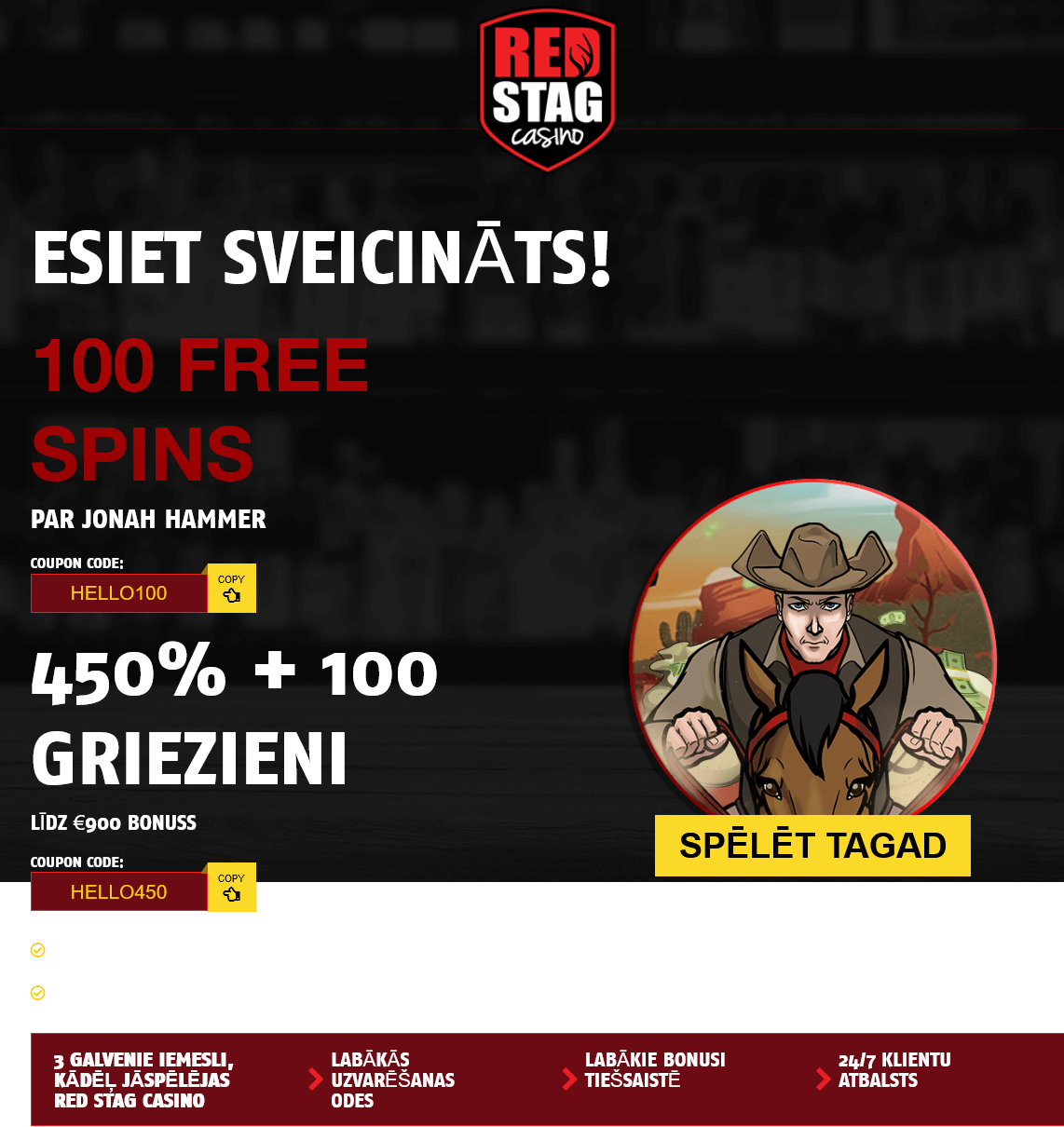 Red Stag -100 Free Spins