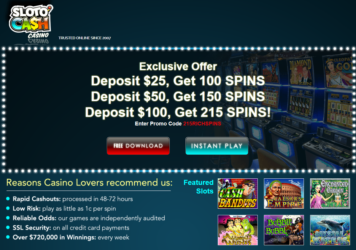 Sloto Cash
                              Casino
