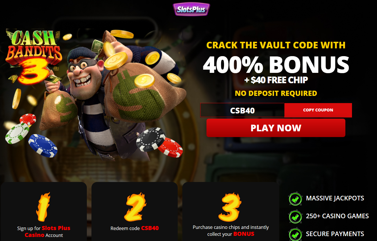$10,000 WELCOME BONUS + $40 FREE CHIP