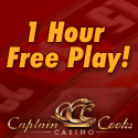 Online Casino - Captain Cook's Casino is giving you 1 hr free play with $500 Starting Bonus!!